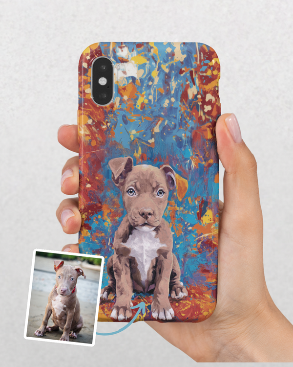 Custom Pet iPhone Case - Oil Painting