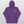 The Embroidered Custom Pet Hoodie in purple features a small cartoon beagle face embroidered on the left chest, shown on a light textured background—ideal as a personalized gift for dog lovers.