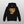 Black Personalised Retro Hoodie | Orange with a curly-haired dog graphic, bold yellow COOPER above, and cloud accents. This black hoodie features a subtle textured background—an ideal personalized pet gift for any dog lover.