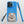 The Custom Pet iPhone Case – Modern Vector Art in Sky Blue features a realistic illustration of a fluffy white cat with Milo in cursive above it, shown from three angles against a light background—ideal for pet lovers.