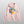 The Personalised Retro Hoodie | Blue in light pink features a French Bulldog graphic in yellow with JIMMY and Johnson text—an ideal unique gift for pet lovers.