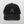 The Custom Pet Line Art Portrait Corduroy Cap in Black features a white embroidered dog outline on the front. This unique textured hat is a perfect keepsake for any dog lover.